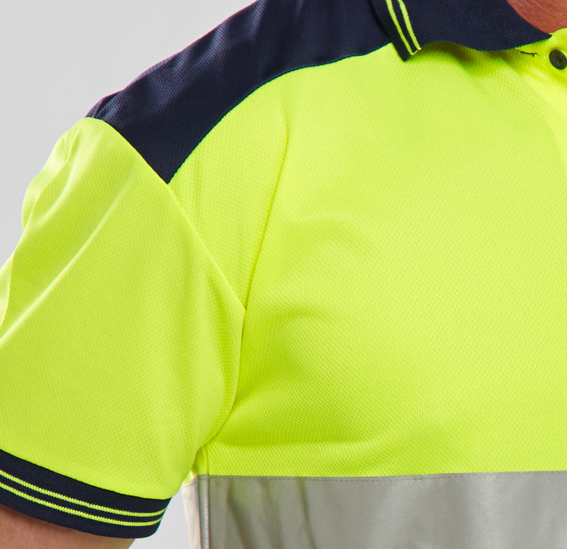 B-Seen Hi-Vis Two-Tone Polo Shirt