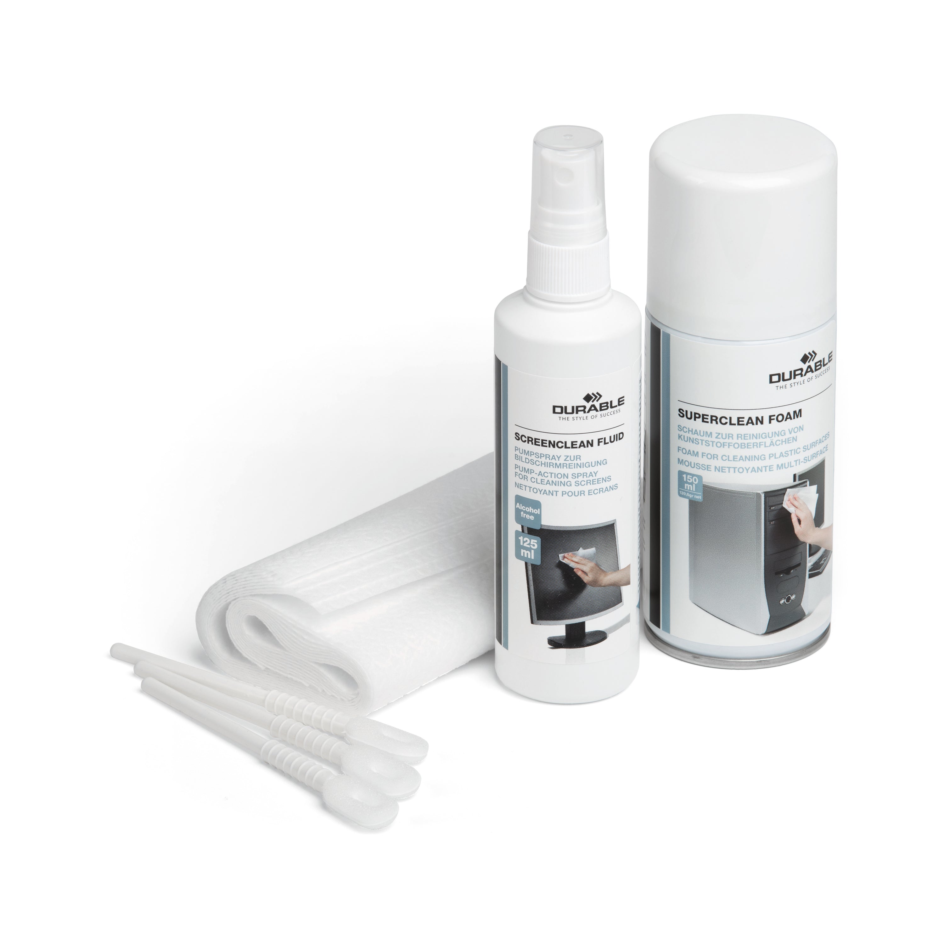 Durable PC Cleaning Kit Contains Cleaning Foam/Fluid/Spray Wipes Keyboard Cleaner 583400