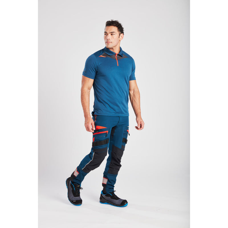 Rear view of the Portwest work trousers.