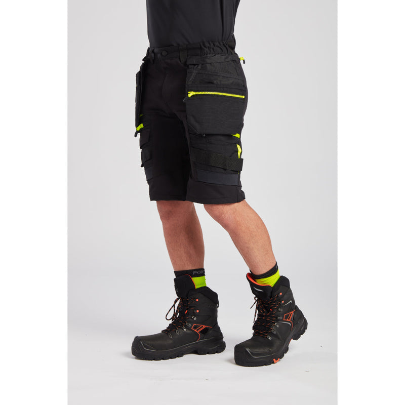 Angled back view of the Portwest DX4 Holster Shorts
