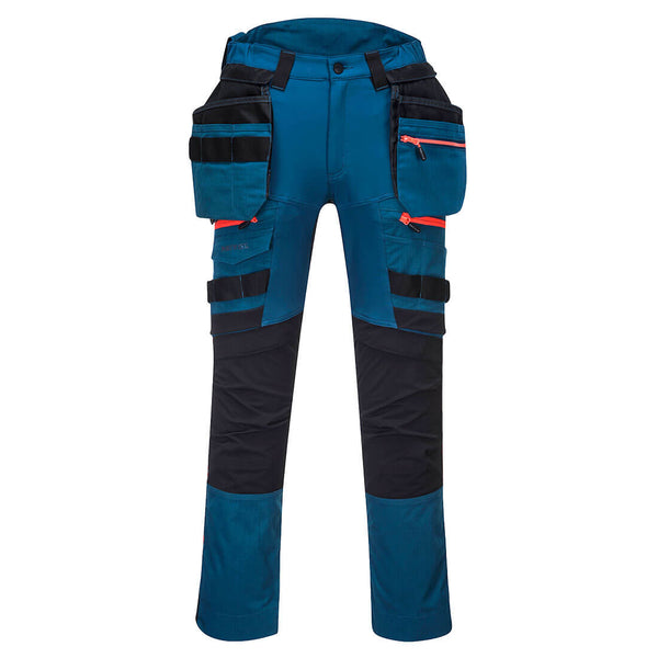 Portwest DX4 Women's Detachable Holster Trousers in metro blue.