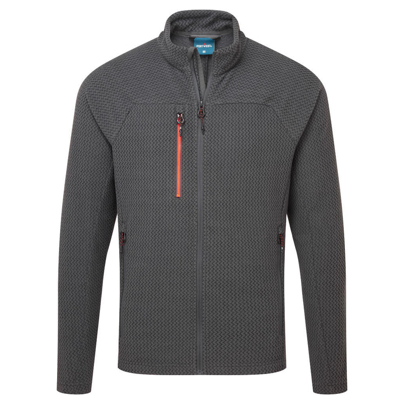Portwest Textured Fleece in modern metal grey.