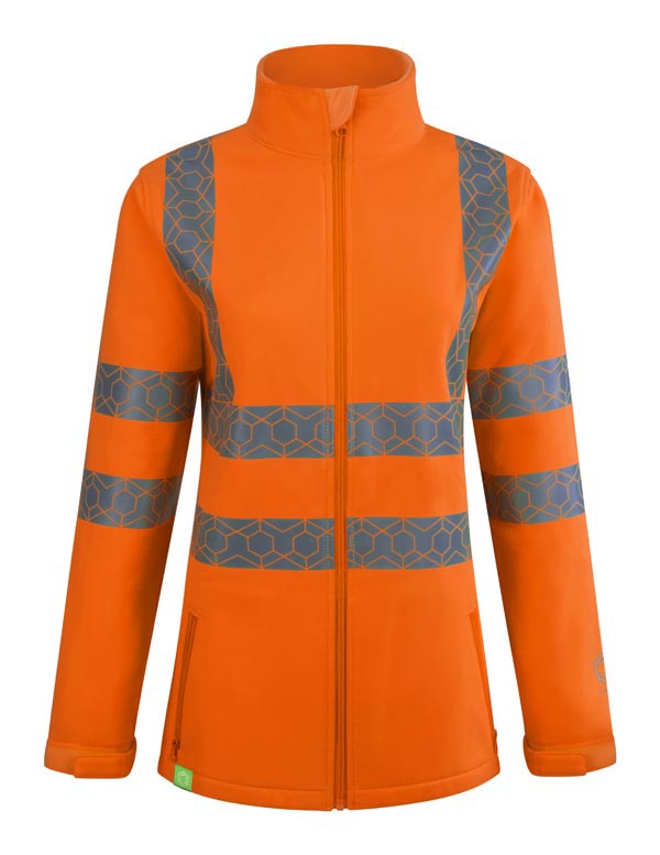 Envirowear Recyclable Womens Hi-Vis Soft Shell Jacket