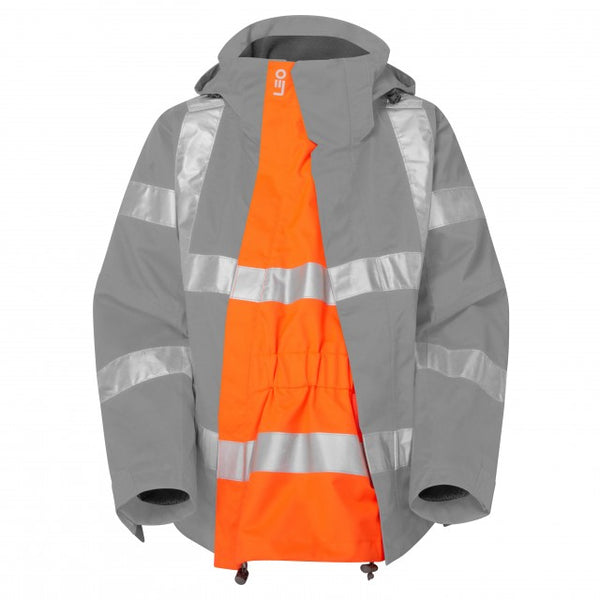 Leo Workwear orange maternity expander panel designed for comfort and flexibility during pregnancy