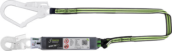Kratos 1.5Mtr Lanyard + Scaff Hook
