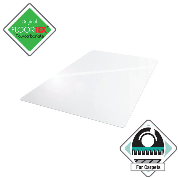 Floortex Ultimat Polycarbonate Rectangular Chair Mat for Carpets up to 12mm 1500x1200x23mm 1115223ER