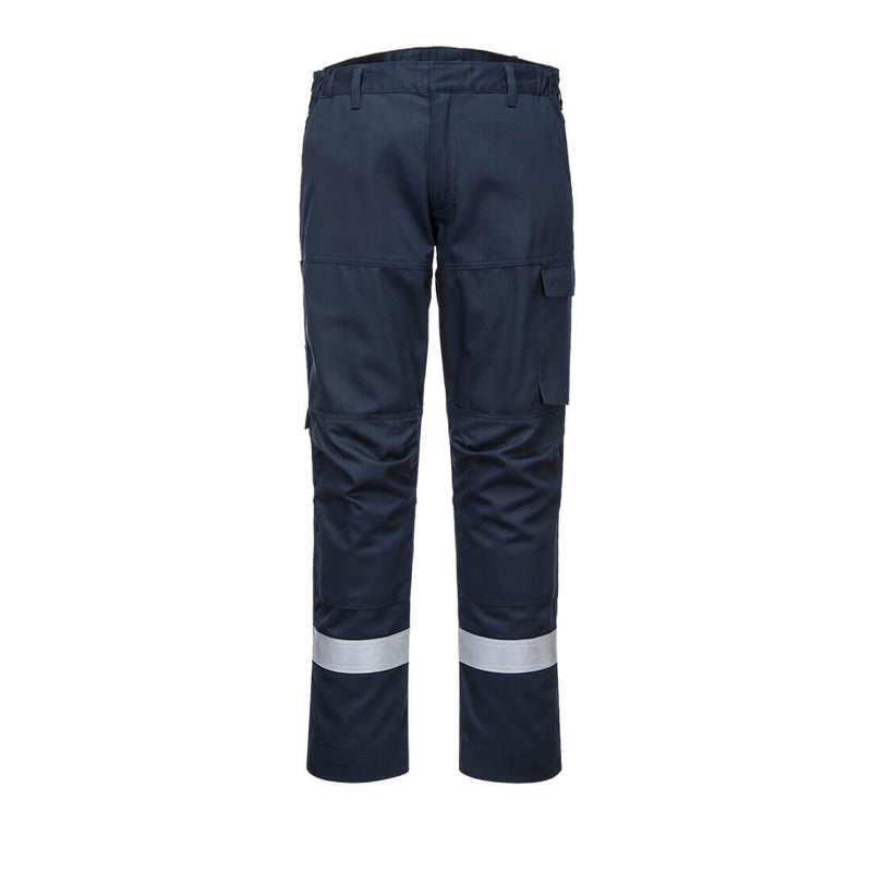 Portwest Bizflame Industry Trousers FR66 in navy, front view