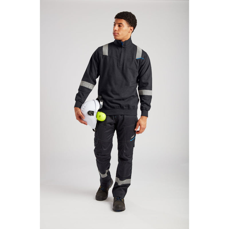 Portwest flame-resistant trousers with high visibility