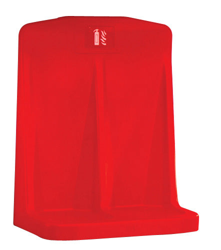 Jactone Red Double Fire Extinguisher Stand C/W Recessed Base