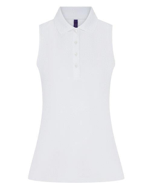 Henbury Ladies Sleeveless Polo Shirt