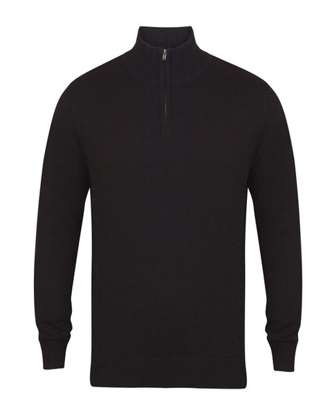 Henbury Quarter Zip Jumper