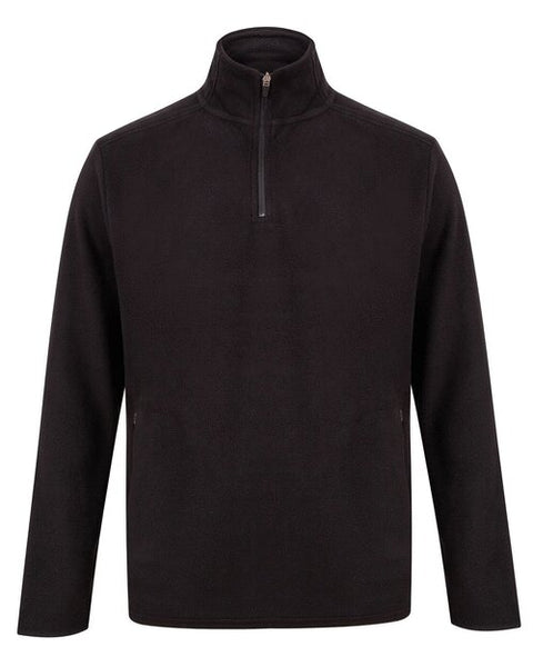 Henbury Mens 1/4 Zip Mircrofleece