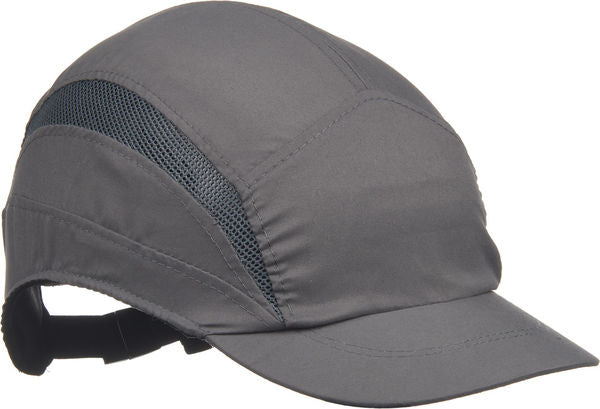 Sleek grey 3M First Base 3 cap with a reduced peak, offering lightweight head protection.