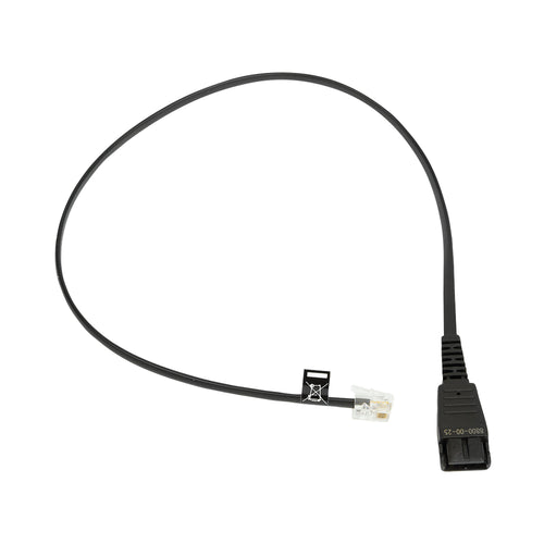 Jabra Quick Disconnect (qd) To Modular Rj9 Straight Extension Cord For Yealink 0.5m 8800-00-25
