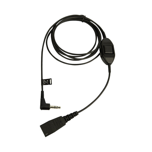 Jabra Quick Disconnect (qd) Cord To 3.5mm Jack Cord With Answer/end/mute Function 8735-019