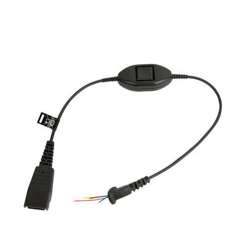 Jabra Quick Disconnect (qd) Headset Cable With Mute Function For Ascom 8800-00-98