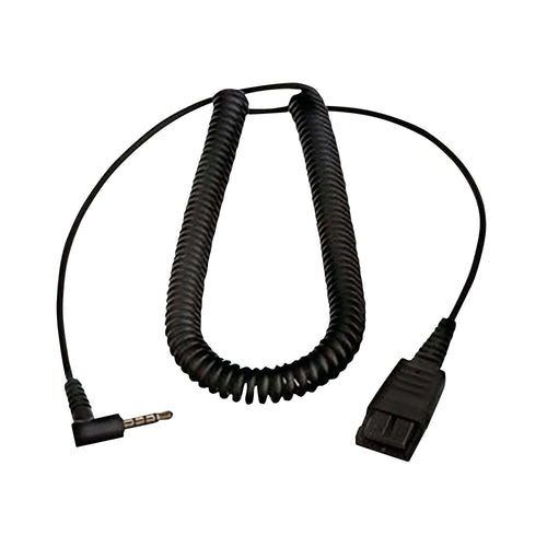 Jabra Quick Disconnect (qd) To 3.5mm Jack Cable With Answer/end Button For Smartphones 8800-00-103