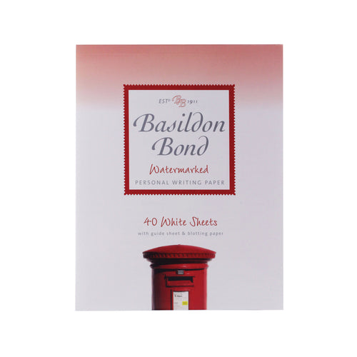 Basildon Bond White Writing Pad 178 X 229mm 40 Sheets – (Pack of 10)