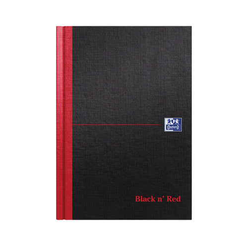 Black n' Red Casebound Hardback Single Cash Book A5 – (Pack of 5)