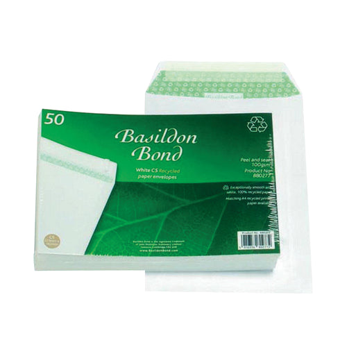 Basildon Bond C5 Pocket Envelope Plain White – (Pack of 50)