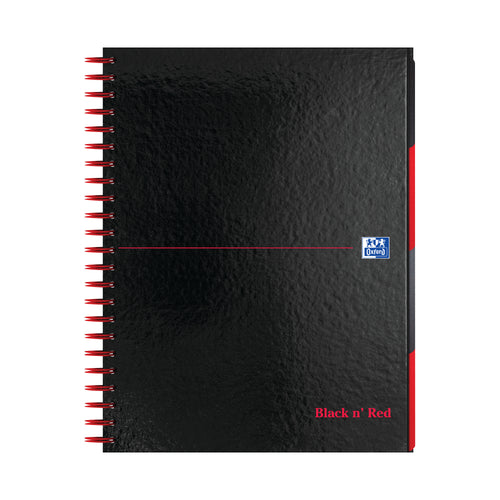 Black N Red Hardback Wirebound Project Book 200 Pages A4 – (Pack of 3)