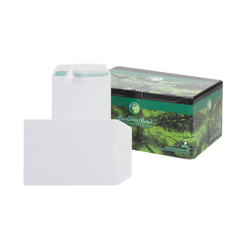 Basildon Bond C5 Pocket Envelope Peel and Seal Plain White – (Pack of 500)