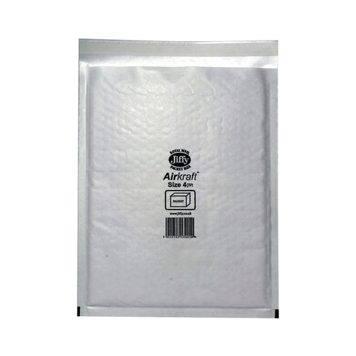 AIRKRAFT Size 4 Bubble Lined Mailer White – (Pack of 100)