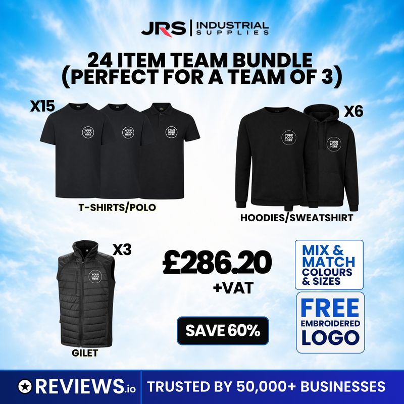 24 Item Personalised Workwear Bundle Deal