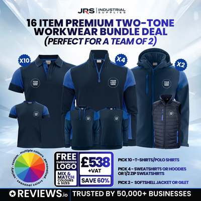 16 Item Premium Two-Tone Embroidered Workwear Bundle Deal
