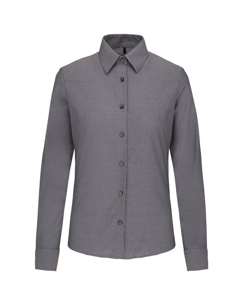 Kariban Ladies Long Sleeve Oxford Shirt - KB534M