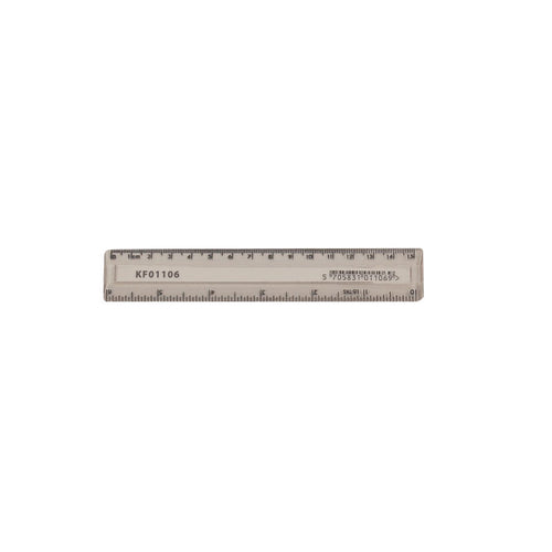 Q-connect Acrylic Shatter Resistant Ruler 15cm Clear – (Pack of 10)