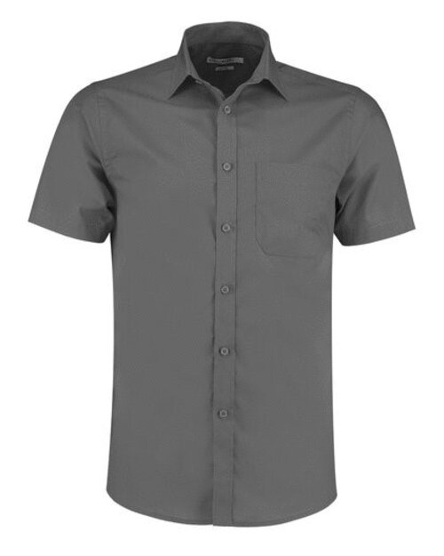 KUSTOM KIT Mens Poplin Short Sleeve Shirt