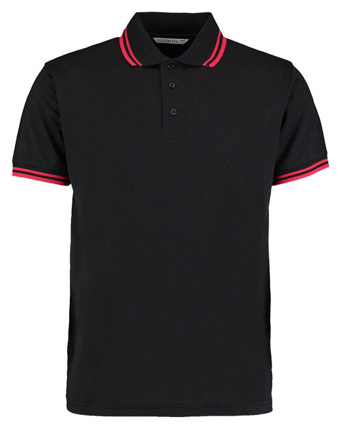 Kustom Kit KK409 Classic Fit Tipped Collar Two Tone Polo