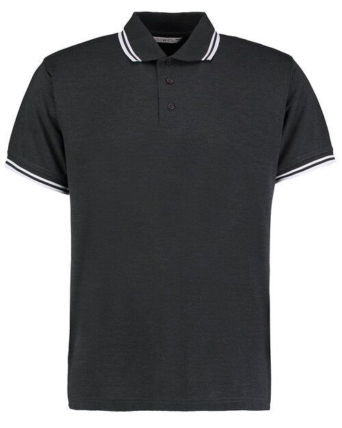 Kustom Kit KK409 Classic Fit Tipped Collar Two Tone Polo