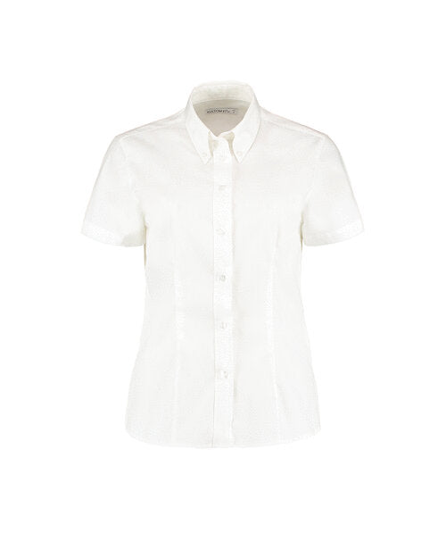Kustom Kit KK701 Ladies Tailored Fit Premium Oxford Short Sleeve Shirt