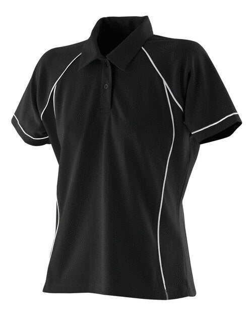 Finden & Hales Ladies Piped Performance Polo - LV371M