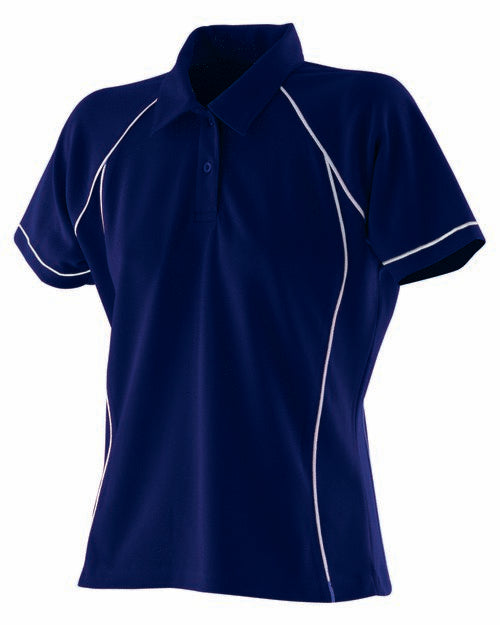 Finden & Hales Ladies Piped Performance Polo - LV371M