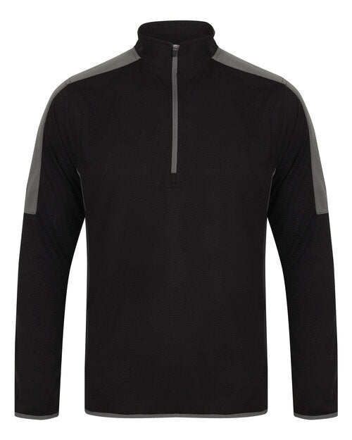 Finden & Hales 1/4 Zip Midlayer Contrast - LV571M