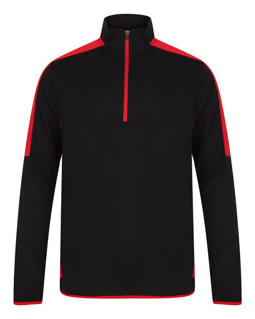 Finden & Hales 1/4 Zip Midlayer Contrast - LV571M