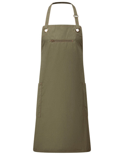 Premier Barley Contrast Stitch Bib Apron