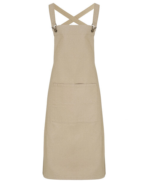 Premier Workwear Cross Back Barista Bib Apron - PR129M