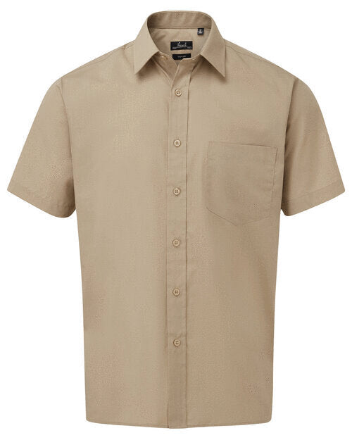 Premier Workwear Mens Short Sleeve Poplin Shirt - PR202M