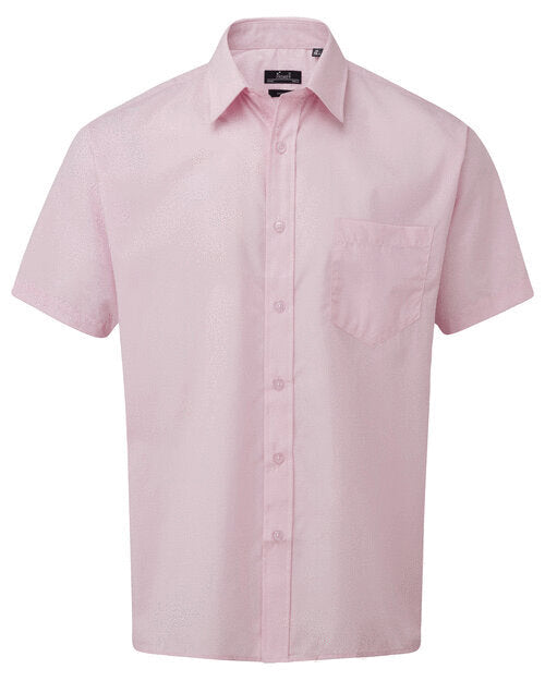 Premier Workwear Mens Short Sleeve Poplin Shirt - PR202M