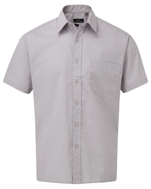 Premier Workwear Mens Short Sleeve Poplin Shirt - PR202M