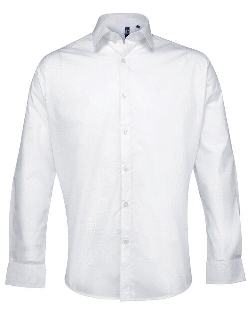 Premier Workwear Mens Long Sleeve Poplin Supreme Shirt - PR207M