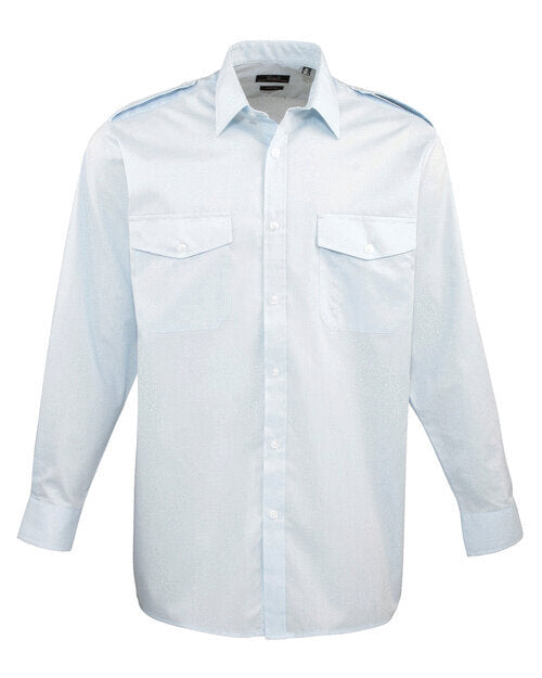 Premier Workwear Mens Pilot Long Sleeve Shirt - PR210M