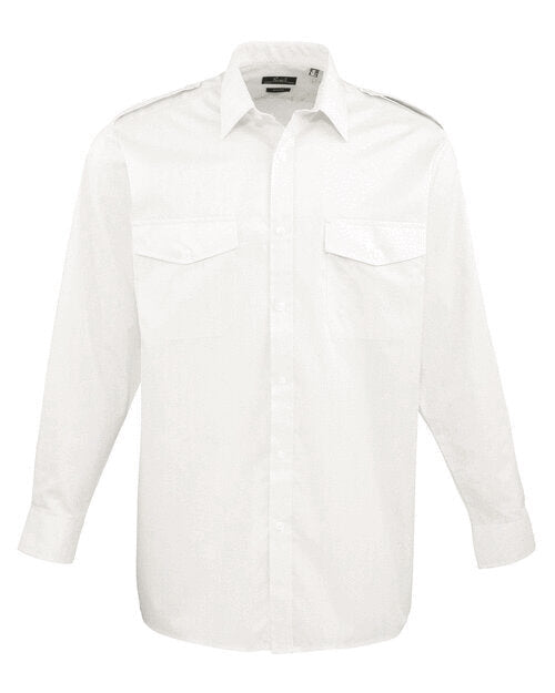 Premier Workwear Mens Pilot Long Sleeve Shirt - PR210M