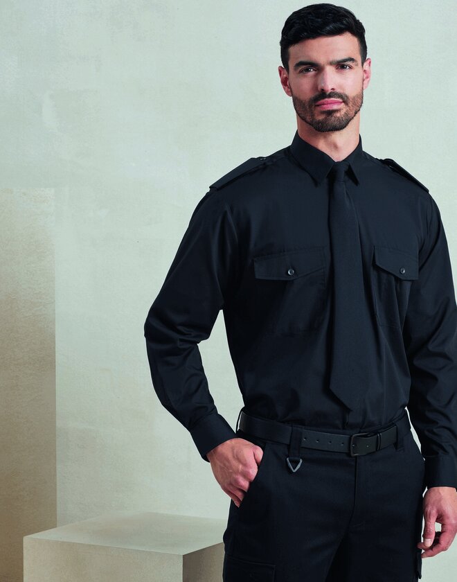Premier Workwear Mens Pilot Long Sleeve Shirt - PR210M