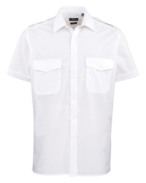 Premier Workwear Mens Short Sleeve Pilot Shirt - PR212M
