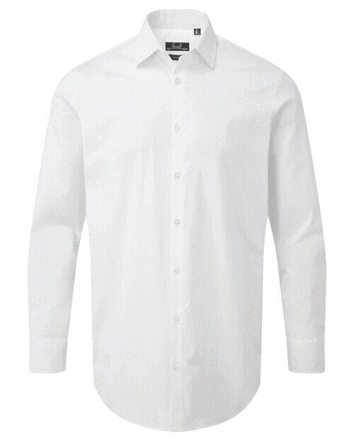 Premier Workwear Mens Stretch Poplin L/S Shirt - PR244M